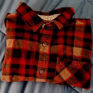 Boys Or Womans XL /(16) Shaun White Red & Gray Flannel Shirt